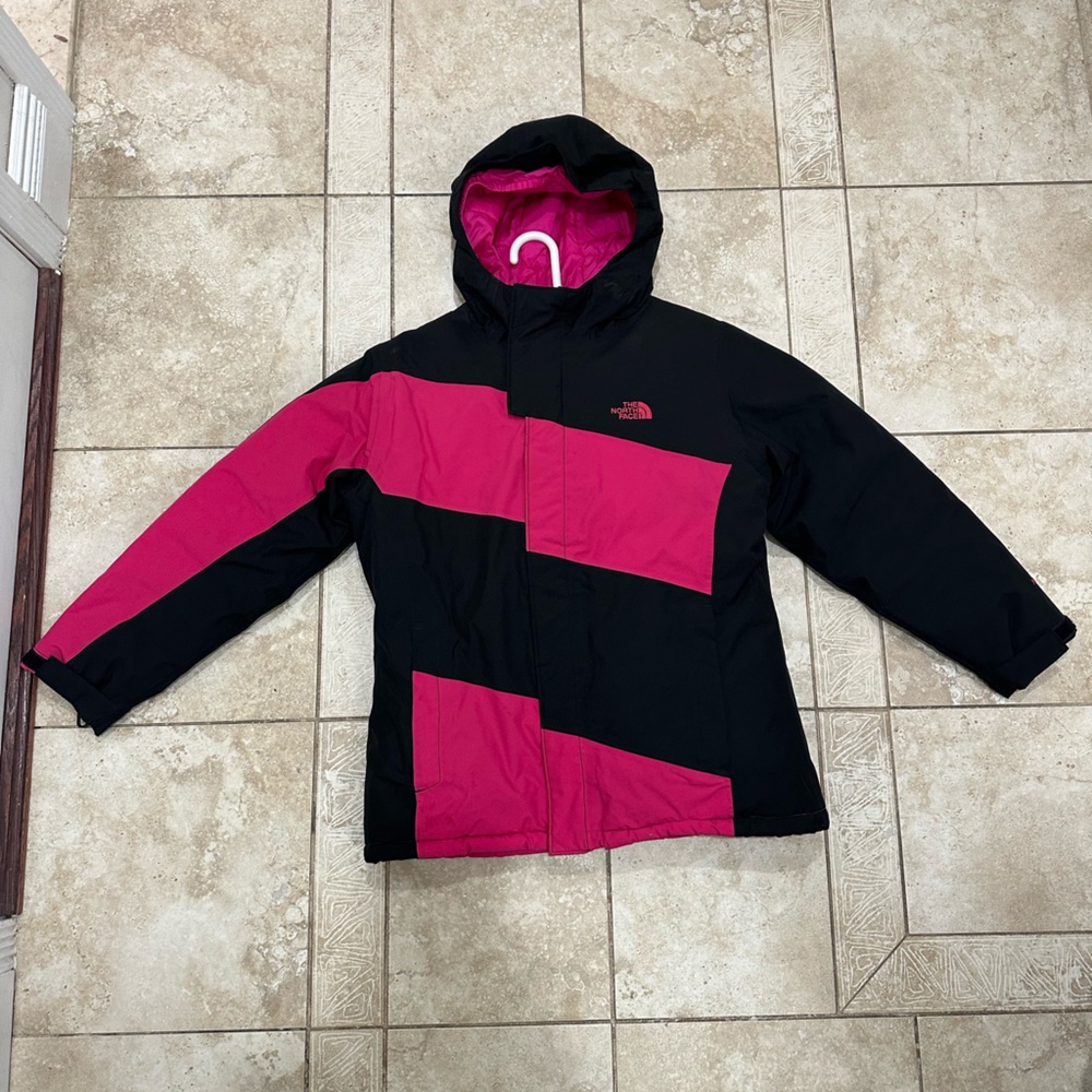 THE NORTH FACE Black/Fuchsia Hooded Coat